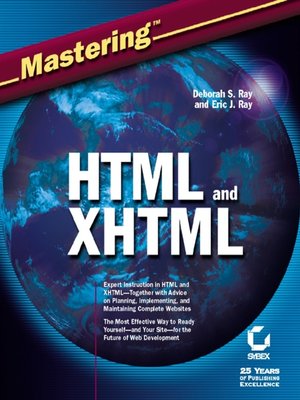cover image of Mastering HTML and XHTML
